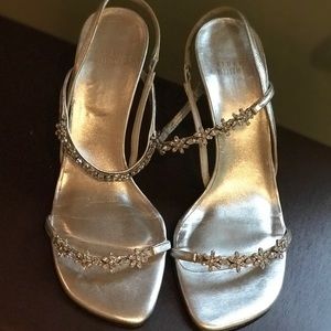 Stuart Weitzman Silver Banding Formal Shoes